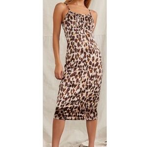 Forever 21 Animal Print Midi Dress